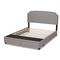 Baxton Studio Larese Light Grey Upholstered 2-Drawer King Size Platform Storage Bed 161-10217 - alternate 7